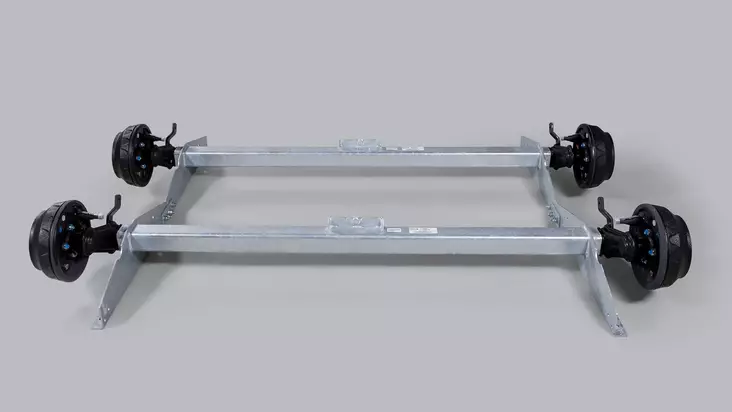 Kumivääntöakselit Knott 2x1750 kg, A-170, 5x112 - Jarrulliset akselit - 390 - 1