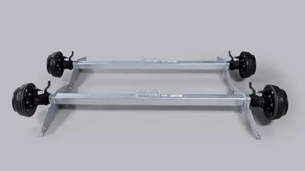 Kumivääntöakselit Knott 2x1750 kg, A-170, 5x112 - Jarrulliset akselit - 390 - 1