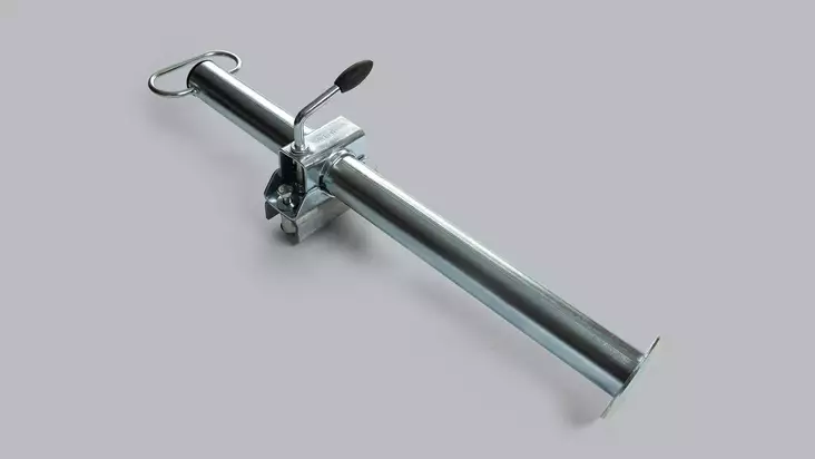 Tukijalka 48x600 mm, 300 kg, sis kiinnike - Nokkapyörät, tukijalat, kulmatuet - 521 - 1