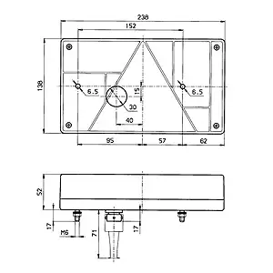Jokon combi 595 oik. + peruut. - Takavalot - 661 - 2