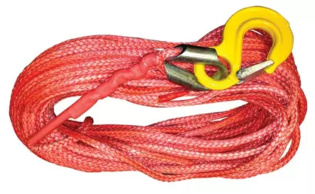 Synteettinen köysi koukulla 6mm x 15m ? 4704kg - Sähkövinssit - 2271 - 1