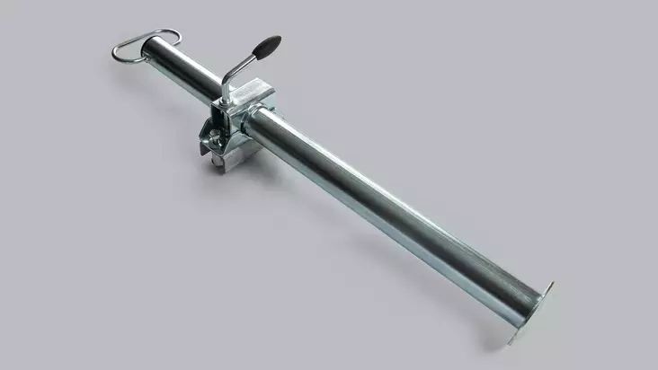 Tukijalka 48x700 mm, 300 kg, sis kiinnike - Nokkapyörät, tukijalat, kulmatuet - 522 - 1