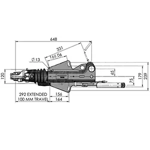 TYÖNTÖJARRU BRADLEY EH35 3500 kg V - Työntöjarrut - 2082 - 2