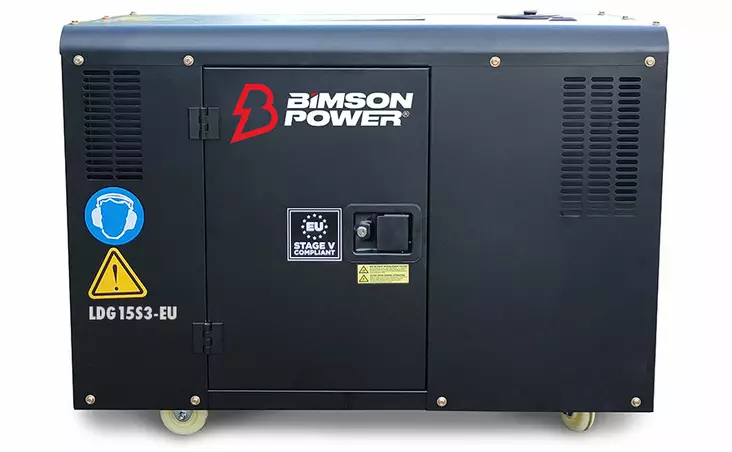 Bimson Power 15 kVa Watt kolmevaiheinen dieselaggregaatti, ATS - Aggregaatit - 2363 - 1