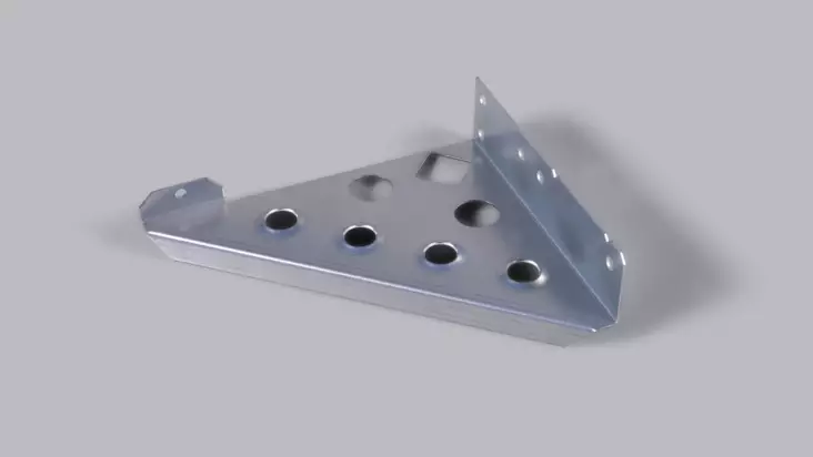 Lokasuojan tukirauta 242x215 mm o.taka, v.etu - Lokasuojat - 374 - 1