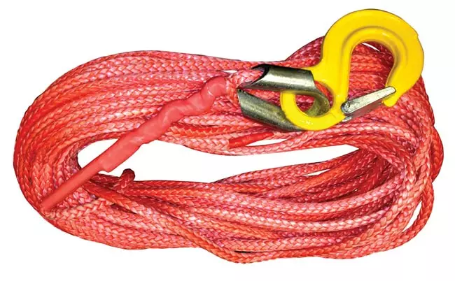 Synteettinen köysi koukulla 9,5 mm x 15 m ? 10871 kg - Sähkövinssit - 2274 - 1