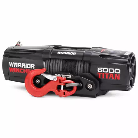 Warrior Titan 6000 2721 kg 12 V köydellä slim line - Sähkövinssit - 2244 - 2
