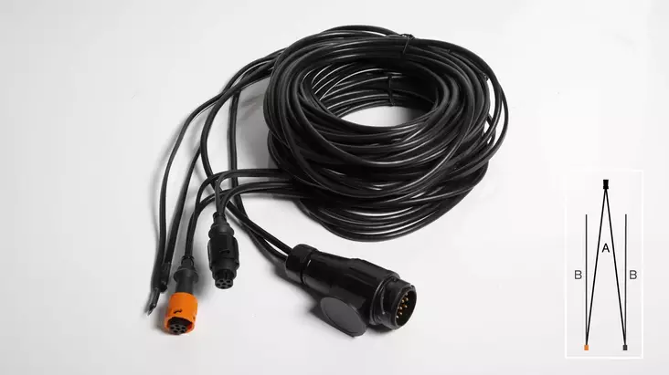 Johtosarja 7.5+6.1 m, 13-nap - Johdot, johtosarjat - 295 - 1