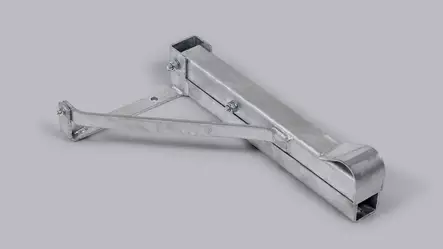 Kulmatuki työmaavaunuun oikea 500 kg - Tukijalat - 135 - 1