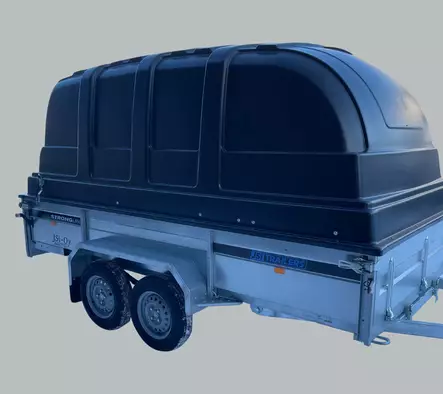 Kuomukärry Jsi 350-150-142 TL musta - Kuomukärryt - 785 - 1