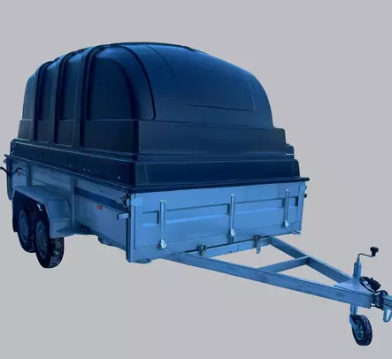 Kuomukärry Jsi 350-150-142 TL musta - Kuomukärryt - 785 - 2