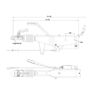 TYÖNTÖJARRU KNOTT KRV20-A1 2000 kg suora - Työntöjarrut - 2085 - 2