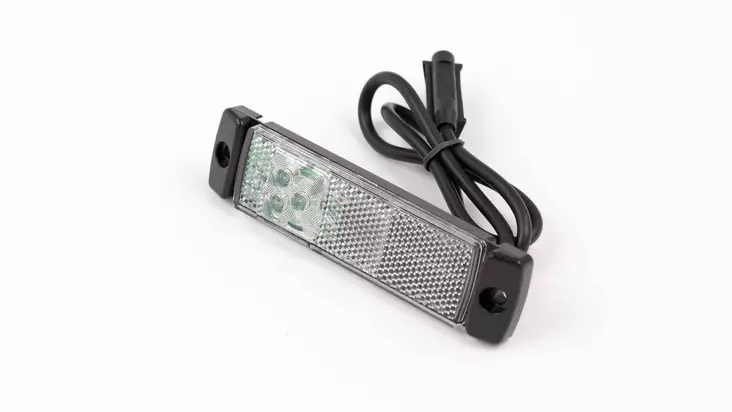 Etuvalo LED 12V, 32x130 mm, valk - Etu- ja sivuvalot - 146 - 1