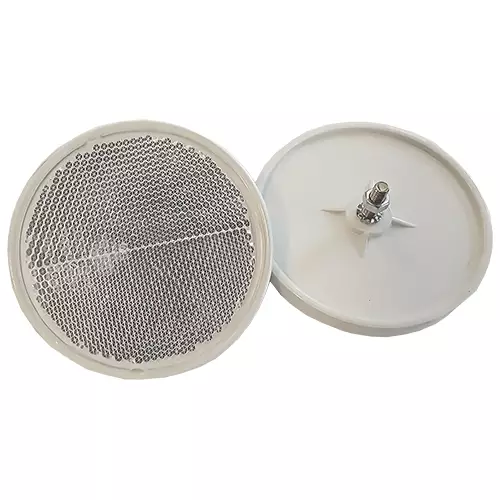 Heijastin pyöreä 80 mm, valk, pelti - Heijastimet - 696 - 1