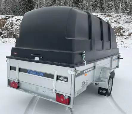 Muovikuomu 325x150x100 musta - Muovikuomut - 596 - 2