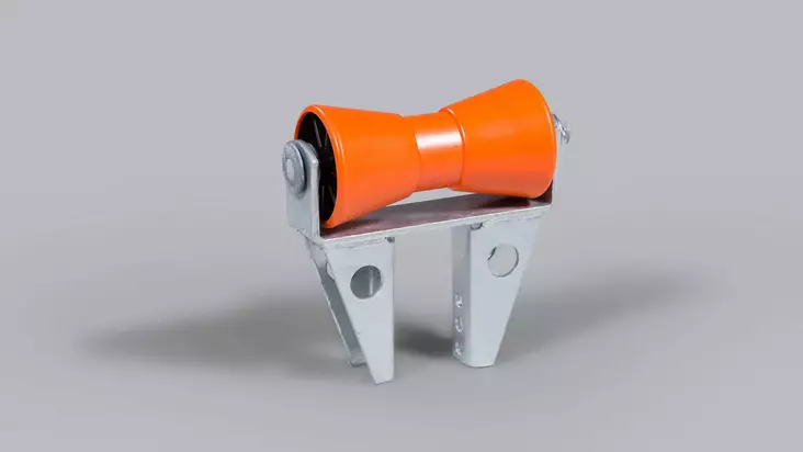 Kölirulla ja teline (185 mm) 60x60-100 putkelle - Venetrailereiden lisävarusteet - 197 - 1