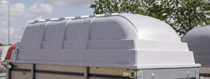 Muovikuomu 265x125x60 harmaa - Muovikuomut - 587 - 1