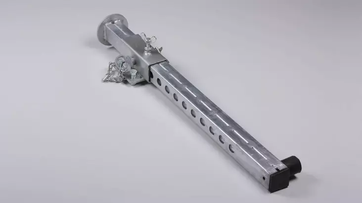 Tukijalka, tappisäätö, 660x50x50 mm - Tukijalat - 137 - 1