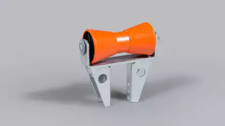 Kölirulla ja teline (185 mm) 60x60-100 putkelle - Venetrailereiden lisävarusteet - 197 - 1