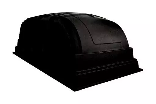 Muovikuomu 370x185x125 musta - Muovikuomut - 608 - 1