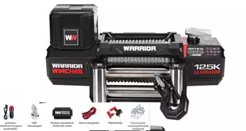 Warrior Gladiator 12500 5670 kg 12 V köydellä - Sähkövinssit - 2248 - 1