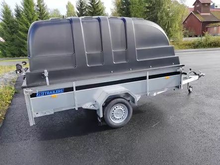 Kuomukärry Jsi 300-150-142 L Musta - Kuomukärryt - 2218 - 1