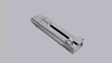 Lavettitrailerin kulmatolppa vas 40x80x300 mm - Pääty- ja sivulaidat - 448 - 1