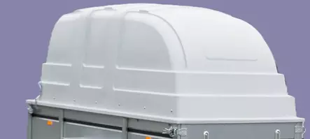 Muovikuomu 265x125x100 harmaa - Muovikuomut - 588 - 1