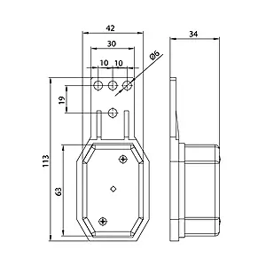 SIVUVALO FT-001/II Z - Etu- ja sivuvalot - 1459 - 2